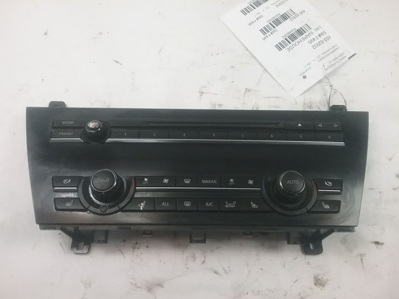 BMW M6 12 (Conv, automatic AC control), w/heated and cooled front seats Temp Control