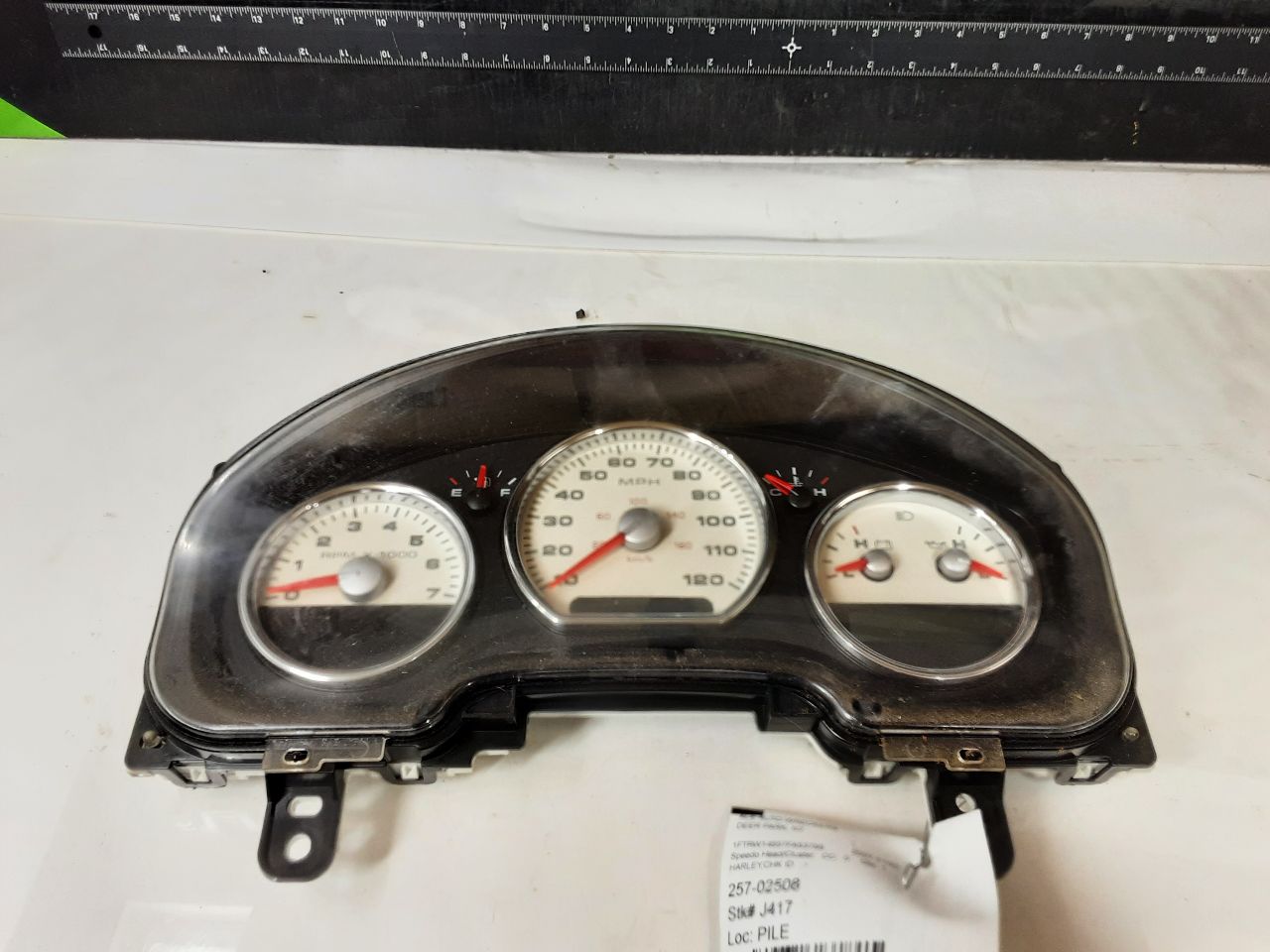 FORD F150 PICKUP 2007-2008 (cluster), KPH, Harley-Davidson, ID 7L34 ...